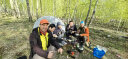 牧高笛（MOBIGARDEN）户外餐具露营野餐烧烤便携式餐具野营饭碗折叠钛碗 NX20666036 钛色 实拍图