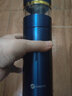 水莫停 德国智能银保温杯茶水分离泡茶杯男999银内胆水杯子 英格蓝色套装 实拍图