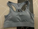 Rianne.He莉安赫运动内衣女防减震无钢圈文胸健身跑步网纱透气美背瑜伽背心 灰湖蓝 L 【建议105-120斤】 实拍图