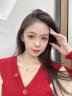法蔻彩金色双环项链女莫比乌斯锁骨链玫瑰金吊坠七夕情人节礼物送女友 麦穗双环项链【精美礼盒】 实拍图
