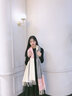 继方羊绒围巾女冬季学生韩版加厚羊毛围巾秋冬款保暖格子女士围脖百搭围巾披肩两用礼盒装生日礼物 拼色羊毛-蓝灰米 实拍图