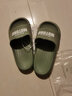 牧童【一家三口亲子款】儿童拖鞋室内家居浴室拖男女童外穿软底凉拖鞋 绿色 30 鞋内长20.0cm 实拍图