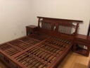 善匠良品  善匠良品 红木家具非洲花梨（学名：刺猬紫檀）新中式实木床双人床 1.5M花好月圆大床+床头柜*1 实拍图