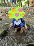 羽克儿童泳衣男童分体游泳衣套装（送小水枪+冷感毛巾）白色恐龙 M 实拍图