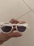 SHUKIKU儿童太阳镜防紫外线男女童防晒墨镜轻便眼镜白色镀膜镜片大童款 实拍图