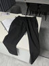 豫瑶【 两件装】冰丝休闲裤男夏季薄款弹力宽松直筒速干商务修身裤子 1062黑色+浅灰色【90%人选】 30 【腰围=2尺3】 实拍图