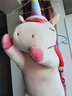 佩佩龙 可爱独角兽公仔抱枕毛绒玩具玩偶布娃娃女孩儿童生日礼物送女友 粉红色 80厘米 实拍图
