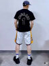 MITCHELL & NESS短袖T恤男 NBA麦迪艾弗森湖人公牛队圆领半袖男 MN棉男士运动T恤 魔术队麦迪-黑色 L 实拍图