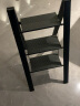 中创家用铝合金人字梯三步加厚踏板梯凳 可折叠室内轻便款黑色 89313 实拍图