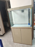 森森（SUNSUN）大型鱼缸水族箱免换水客厅风水家用下滤底过滤鱼缸 时尚新款0.8米长34.6cm宽底滤(黑白灰可选) 实拍图