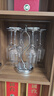 花语四季红酒杯家用套装水晶玻璃勃艮第杯葡萄酒杯高脚欧式创意轻奢醒酒器 波米红酒杯6只+双8架+陀螺醒酒器 1.5L 实拍图