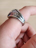 朋克摇滚Rockpunk欧美复古个性潮人霸气钛钢戒指男士时尚嘻哈食指单身指环 D6十字戒 美码7到12号 实拍图