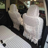 汽车坐垫全包围加厚棉质蕾丝座套座椅套四季专用坐套专车订制本田CRV凌派奥迪A6LQ5雅阁冠道辉昂途观 D款米色全包 实拍图