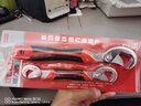 德力西 万能扳手多功能快速扳子工具德国活动管钳子套装大开口扳子 【升级三面齿强力万能扳手两件套 实拍图