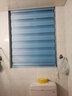 欧致【可定制】卷帘窗帘遮光免打孔卫生间厨房厕所防水防油百叶窗帘 经典蓝色B106 实拍图