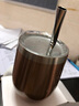 帕拉蒂托配马黛茶吸管 马黛茶专用保温茶杯 304不锈钢敞口防烫带盖水杯子 【配过滤吸管】保温杯(香槟金)  350ml 保温保凉杯 实拍图