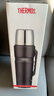 膳魔师（THERMOS）户外便捷旅行壶304真空不锈钢保温壶露营车载水壶大容量2LSK-2020 深蓝色 2000ml 实拍图