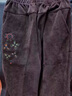 俞兆林（YUZHAOLIN）妈妈秋装灯芯绒休闲裤女加肥加大奶奶裤子女春秋冬新款条绒女裤 咖啡色小梅花（春秋款） XL 建议（85-100斤） 实拍图