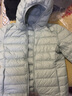 鸭鸭（YAYA）佟丽娅同款秋冬装季羽绒服女短款轻薄轻型保暖连帽时尚休闲外套K 抹茶绿 XL 实拍图