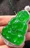 玉施冰种翡翠玉吊坠阳绿观音佛公玻璃种龙牌飘花貔貅缅甸A货玉石翡翠 已联系客服选货，尾款3000 实拍图