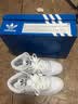 阿迪达斯（adidas）三叶草女鞋 26秋季新款运动鞋轻便透气休闲鞋低帮耐磨复古滑板鞋 汉玉白/奇妙浅灰蓝【热销款】 39 (240mm) 实拍图