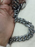 AYOUA赛级316L不锈钢P链钛钢大型犬狗项圈P绳训犬边牧德牧马犬六面抛光 线径4MM*50CM长（加粗款） 实拍图