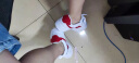 特步（XTEP）【国潮】女鞋板鞋空军一号夏季鞋子休闲鞋情侣运动鞋小白鞋 白红色-男 39 实拍图