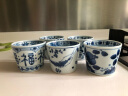 光峰 日式茶杯日本进口茶具陶瓷品茗杯功夫茶杯单杯主人杯180ml家用小茶杯子 蓝凛堂-海虾 实拍图