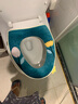 科缦 V型专用马桶垫家用四季防水厕所坐便套可爱欧式马桶坐垫圈拉链款 常规v型-梦幻蓝花朵-拉链款 1 实拍图