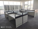 时仁（ShiRen）办公家具办公桌椅组合员工桌电脑桌现代简约屏风隔断办公室卡座 王字型四人位【不含柜】 实拍图