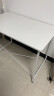 木以成居 电脑桌书桌加宽台式家用现代简约简易写字桌子 LY-42210100W 白色 100*60*75cm 实拍图