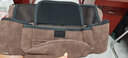 迈乐酷（MLEECUL）汽车座椅间储物网兜扶手箱置物袋车载椅靠背收挂纳袋车内整理神器 翻毛皮扶手收纳袋【棕色】 实拍图