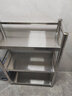 三只猩猩不锈钢厨房置物架落地置物架厨房收纳微波炉架子储物架货架家用柜 升级款三层高100CM 长70宽30【加厚板材】 实拍图