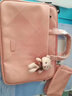英制 笔记本电脑包女士适用华为matebook包苹果macbook手提pro小新air 玫瑰粉 13-14英寸 实拍图
