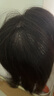 瑞贝卡（Rebecca）假发女100%真人发丝遮白发假发片增加发量空气刘海隐形头顶补发片 空气刘海 自然黑 35cm 全手织工艺 实拍图