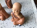 芊阙创意慧能小和尚摆件复古风禅意办公桌茶台桌面装饰品情绪稳定沙弥 嬉笑人生16C【高6.4CM】 实拍图