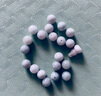 洛河 翡翠冰种油青飘花三彩玉珠子diy配件手链项链圆珠散珠整包圣诞节 精选 冰糯绿白约10mm/包(19颗) 实拍图