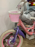 凤凰（Phoenix）儿童自行车3-5-8-10-15岁宝宝单车公主钻石浪漫粉色带辅助轮礼物 【凤凰粉系】珠光粉丨带后衣架 14寸（适合身高95-120cm） 实拍图