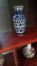 泰浦瓯 景德镇陶瓷器 仿古青花瓷小花瓶花插中式家居装饰酒柜客厅电视柜台面工艺品摆件 爆竹瓶 不带底座 实拍图