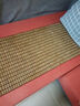 李记花果山沙发垫夏季凉垫麻将凉席沙发坐垫麻将块凉席竹席防滑垫贵妃可定制 牛筋边碳化色【双牛筋+无底布】 50*130cm 实拍图