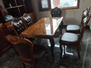 艾米河 欧式实木餐桌椅组合美式橡木雕花长餐桌大桌子吃饭桌子1.4/1.6米 配套餐椅2把 实拍图