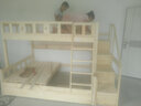北欧公爵全实木高低松木上下床双层实木上下铺成人木床小孩高低分体床 分体梯柜+床垫+书+抽（双梯款） 宽度上1.3米  下1.5米 实拍图