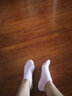 欧蒂爱袜子女网眼短船袜 新疆长绒棉夏季浅口薄款隐形透气潮流纯色女士袜托无骨袜5双装8716 粉色5双 均码22-24CM 实拍图