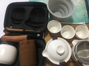 百科（BYKE） 便捷功夫茶具懒人烫酒壶随手礼套装快客杯商务陶瓷旅行茶具一壶二杯简易茶具套餐家用 白瓷快套装(不含茶盘) 实拍图