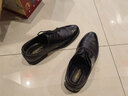 老人头（LAORENTOU）皮鞋男士商务正装鞋头层牛皮透气系带婚鞋男皮鞋 110199 黑 43  实拍图
