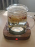 忆壶茶（YIHUTEA） 茶杯玻璃杯茶水分离泡茶杯 带过滤花茶杯 家用耐热装开水杯子 【保温套装】蘑菇杯+75℃杯垫 实拍图