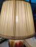 优丽美家 台灯灯罩落地灯灯罩 圆形布艺材质配件欧式美式现代中式田园风格 UL035（38厘米） 实拍图