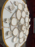传世瓷 碗碟套装北欧简约陶瓷餐具菜盘子碗筷组合景德镇家用早餐创意西 维也纳56件宫廷堡加合金筷子 实拍图
