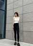 莫代尔鲨鱼裤女外穿春夏款2025新款高腰收腹提臀芭比裤瑜伽裤打底裤 黑色【春秋款】适合10-30度 XL 码【适合125-140斤】 实拍图