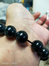 祥祯福珠宝（XIANGZHENFU JEWELRY）玉手链男款A货翡翠墨翠佛珠手串玉石 13-14mm 15颗 实拍图